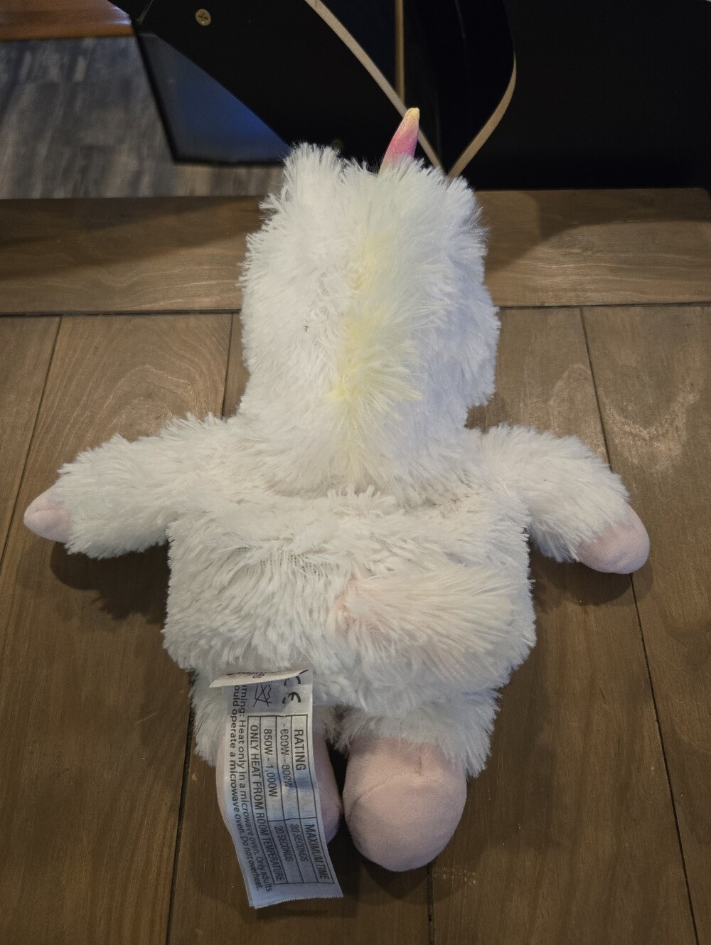Warmies Jr Scented And Weighted Plush White Unicorn Stuffed Pastel Horn - Picture 4 of 6